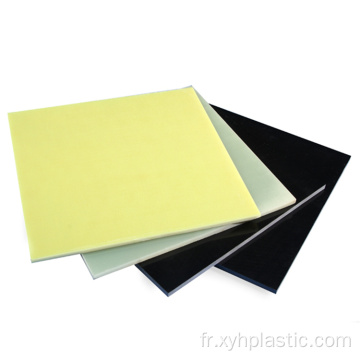 Feuille de verre époxy isolant noir/jaune/vert FR4 Grade